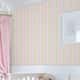 Papel de Parede Listrado Bege/Rosa 10m - imagem 1