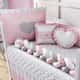 Kit Berço Trança Coração Rosa - imagem 1