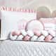 Kit Berço Trança Menina Princesa Rosa - imagem 1