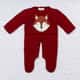 Saída Maternidade Tricot Jacquard Raposa Feliz Vermelho 02 Peças - imagem 2