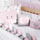 Kit Berço Trança Amor da Mamãe Rosa - imagem 1
