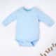 Body Manga Curta Baby Basics Azul Bebê - imagem 1