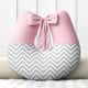 Almofada Amamentação Vermelho Chevron com Laço - imagem 1