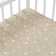 Lençol Berço com Elástico Poá Vintage Bege - imagem 1