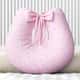 Almofada Amamentação Granulado Colorido Rosa com Laço - imagem 1