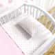 Jogo de Lençol Berço Poá Rosa e Branco 3 Peças - imagem 3