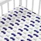 Lençol Berço com Elástico Carrinhos Azul Marinho - imagem 1