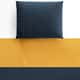 Jogo de Lençol Berço Azul Marinho e Mostarda 3 Peças - imagem 3