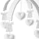 Móbile Coração de Renda Branco - imagem 2