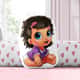 Almofada Baby Alive Presilha de Flor Rosa - imagem 2