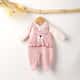 Macacão Jardineira Longo Ursinha Rosa - imagem 1