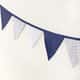 Varal de Berço Bandeirinhas Chevron Marinho 1,60m - imagem 3