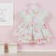 Vestido para Bebê Floral Candy Bege Tam G - imagem 3