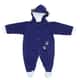 Macacão Bebê Manga Longa Urso Azul Marinho 9 a 12 Meses - imagem 1