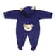 Macacão Bebê Manga Longa Urso Azul Marinho 9 a 12 Meses - imagem 2