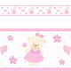 Faixa Adesiva de Parede Ursinha Bebê - imagem 1