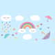 Adesivo de Parede Arco-Íris - imagem 1