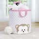 Cesto Organizador para Brinquedos Amiguinho Macaco 28cm - imagem 1