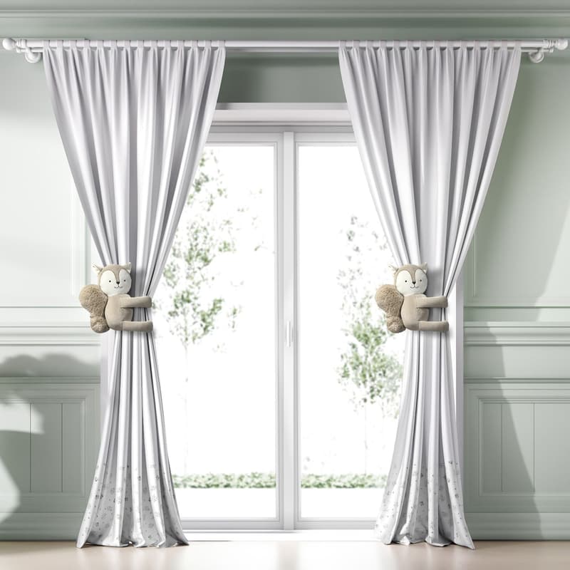 Cortina Floral Bosque Encantado