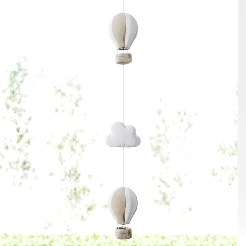 Pêndulo Cortina Nuvem Balão Bege