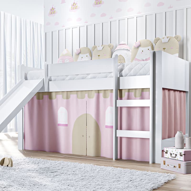 Cortina Tenda para Cama Escorregador Castelinho