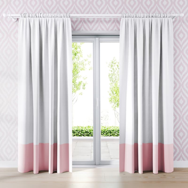 Cortina Branca Barra Bege