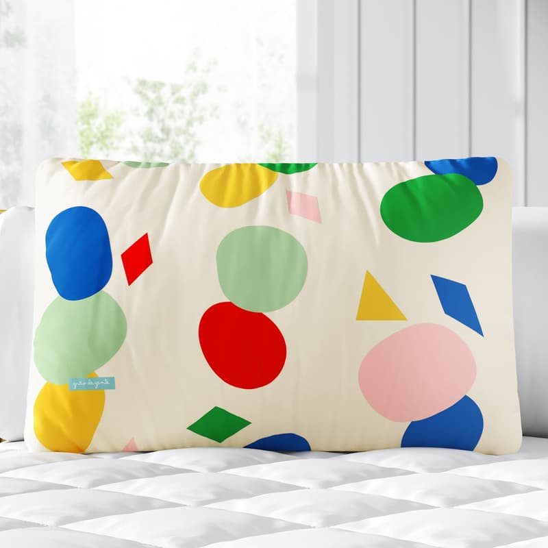 Almofada Retangular Colorido Geométrico Moderno 35cm