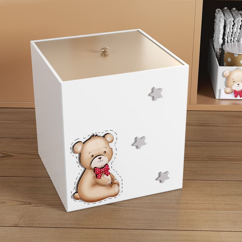 Lixeira Ursinho Vintage e Estrela