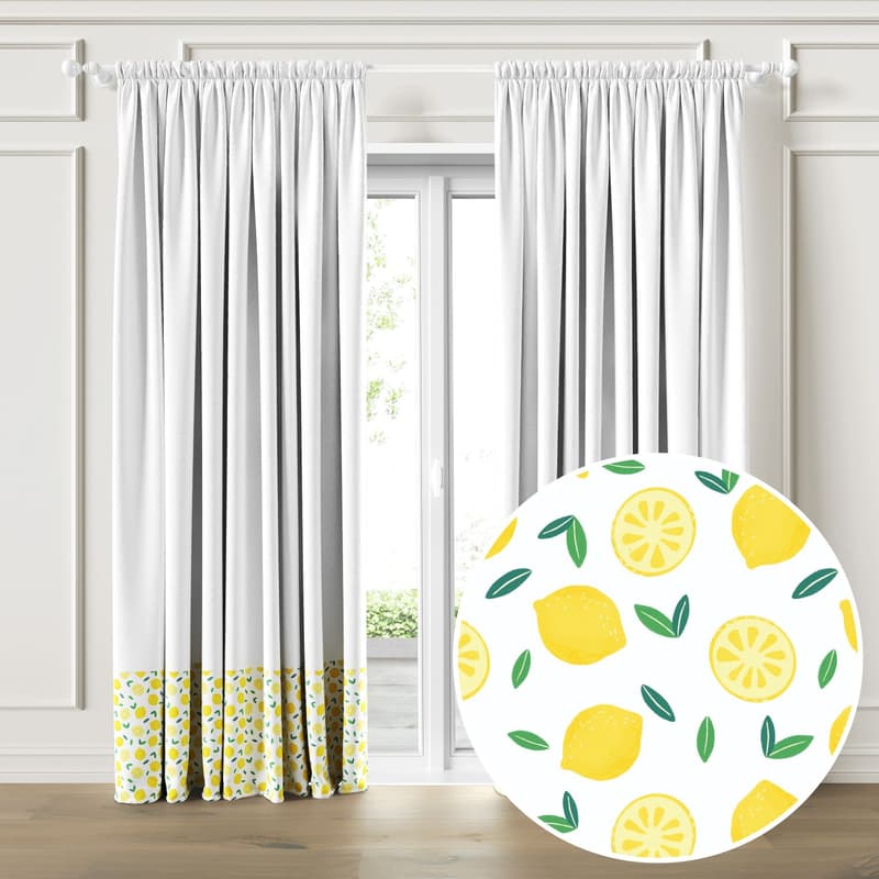 Cortina Infantil e Bebê Limão Siciliano