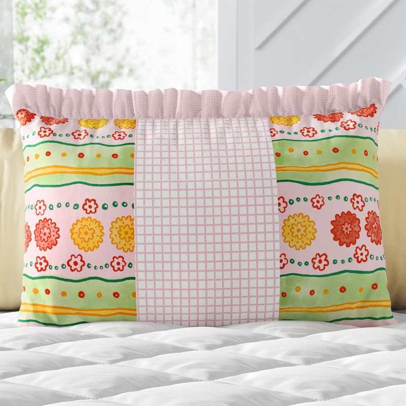 Almofada Retangular Floral Étnico 35cm