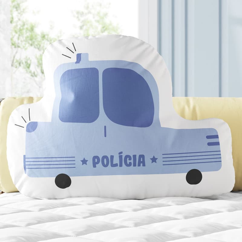 Almofada Carrinho de Polícia 33cm