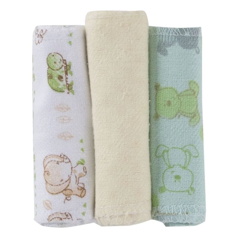 Kit Faixa Umbilical Flanelada Bichinhos Sortida