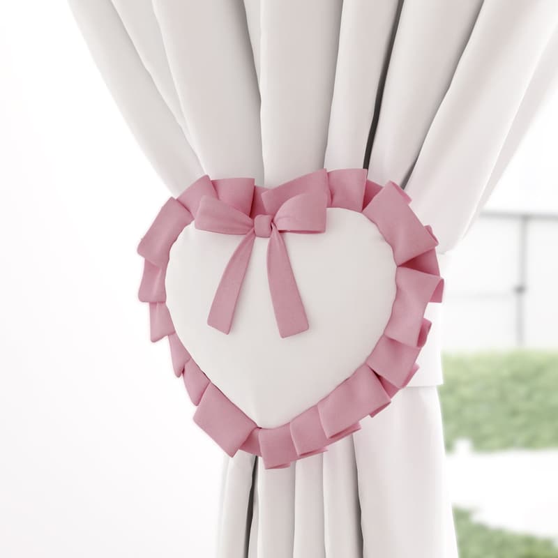 Prendedor de Cortina Alice Rosa 2 Peças