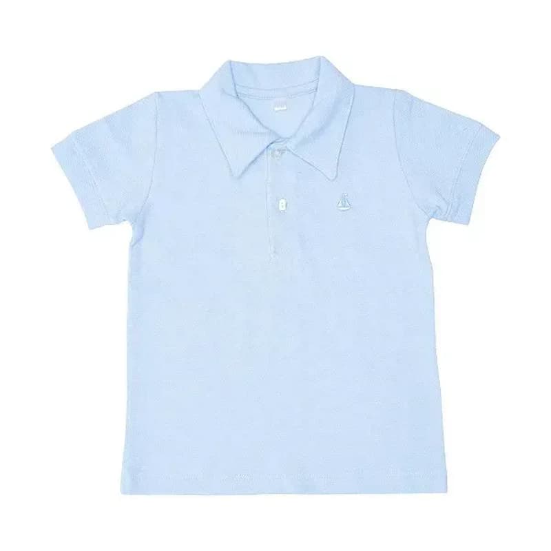 Camiseta Polo Bebê Básica Cores Disponiveis no Estoque