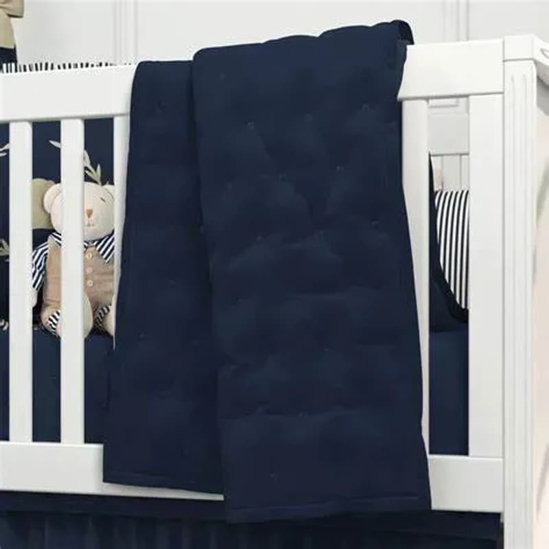 Edredom de Berço Matelado Azul