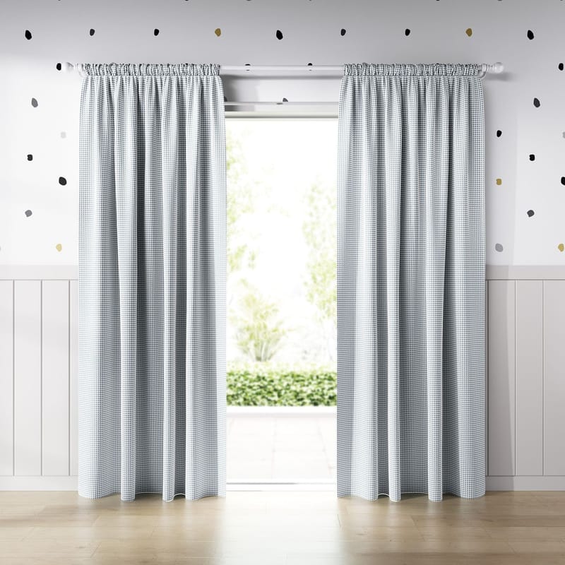 Cortina Estampa Geométrica Triângulo Cinza