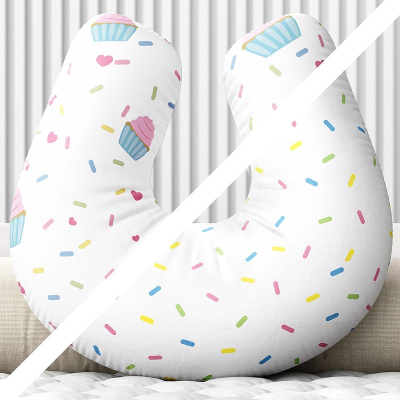 Almofada Amamentação Dupla Face Granulado Colorido