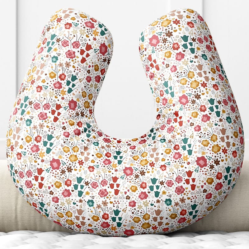 Almofada Amamentação Florido Bege