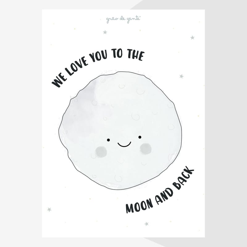 Pôster Adesivo Lua Amor