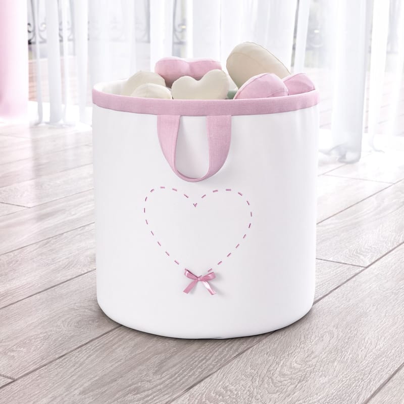 Cesto Organizador para Brinquedos Coração 35cm