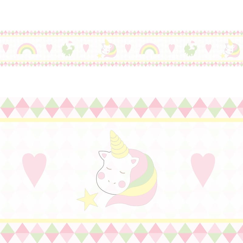 Faixa Adesiva de Parede Unicórnio