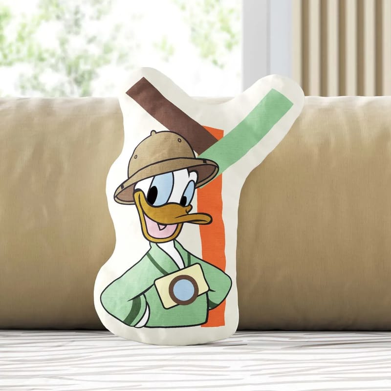 Almofada Pato Donald Safári Letra Y 20cm