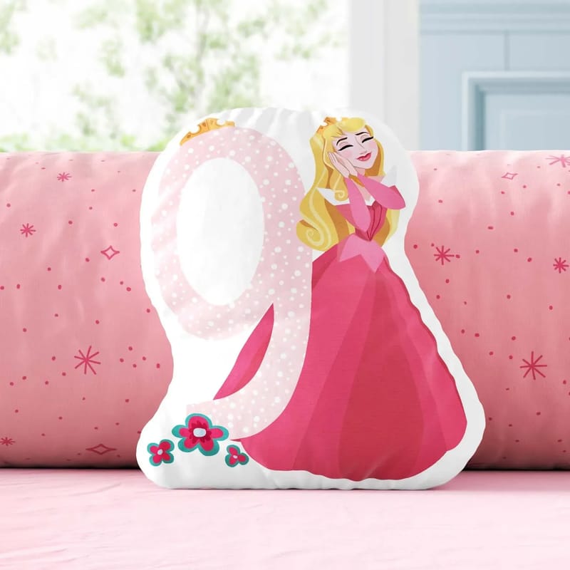 Almofada Mesversário 09 meses Princesas Disney