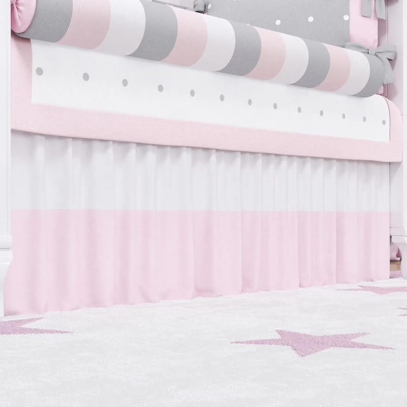 Saia de Berço Barra Rosa