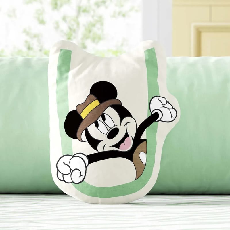 Almofada Mickey Mouse Safári Letra U 20cm