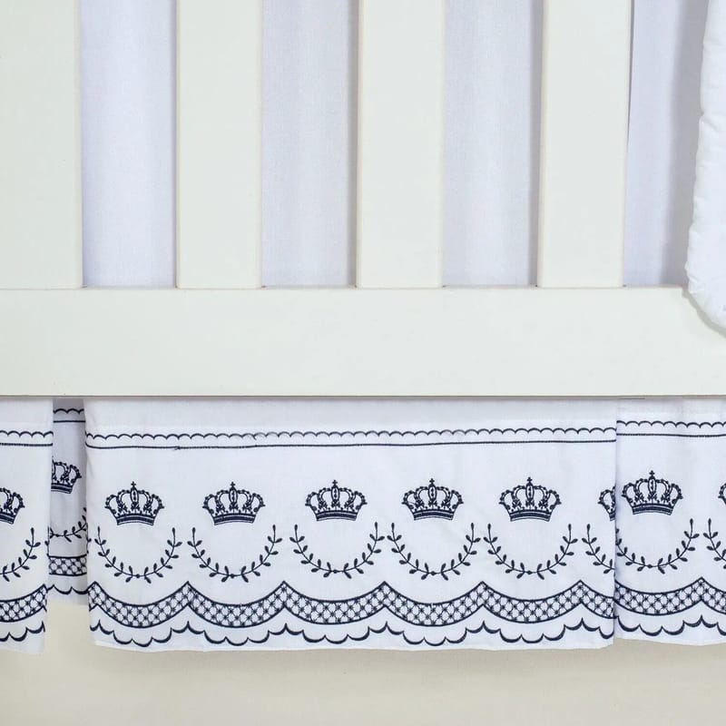 Saia de Berço Elegance Marinho